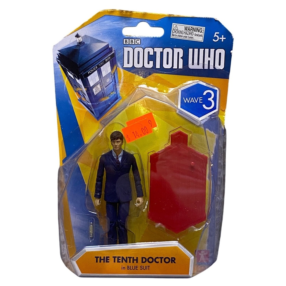 BBC‎ Doctor Who The Tenth Doctor Action Figure in Blue Suit Wave 3 Collectible